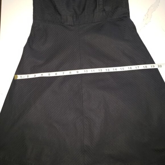 GAP Black strapless dress Women's Ladies empire cut wide bottom Size  6 - Picture 9 of 9